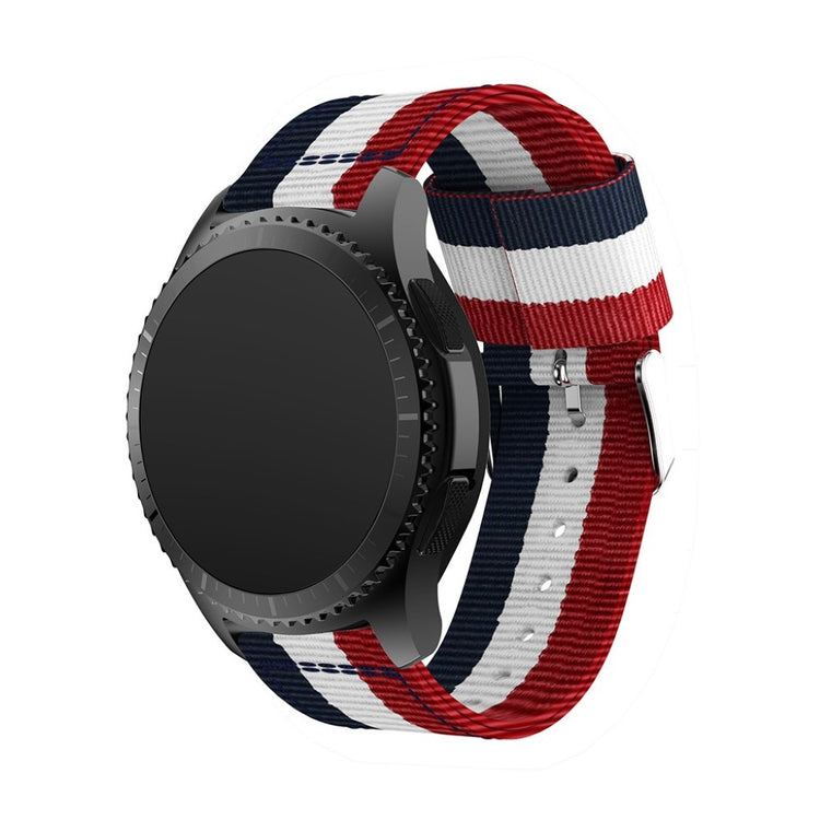 Rigtigt fed Samsung Gear S3 Nylon Rem - Flerfarvet#serie_3