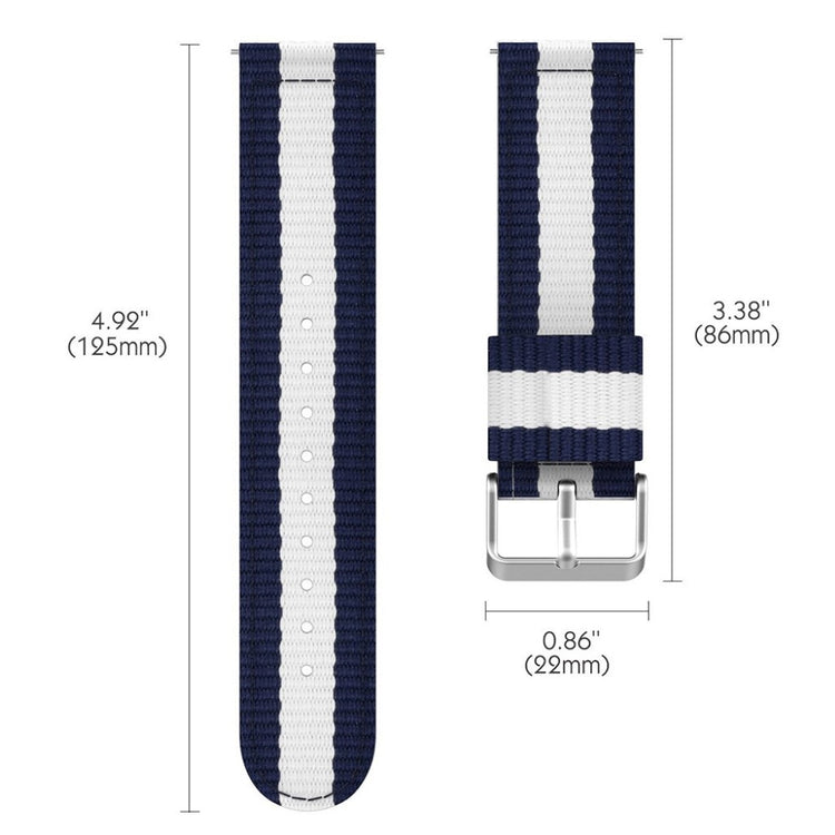 Rigtigt fed Samsung Gear S3 Nylon Rem - Flerfarvet#serie_4