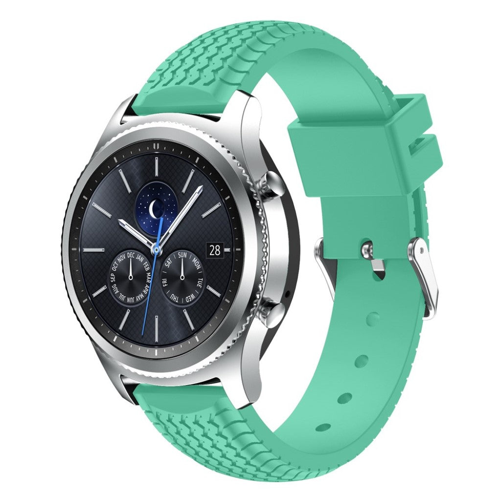 Meget elegant Samsung Gear S3 Silikone Rem - Blå#serie_3