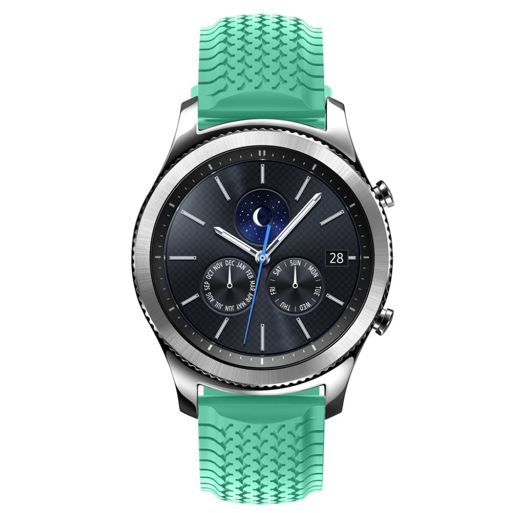 Meget elegant Samsung Gear S3 Silikone Rem - Blå#serie_3