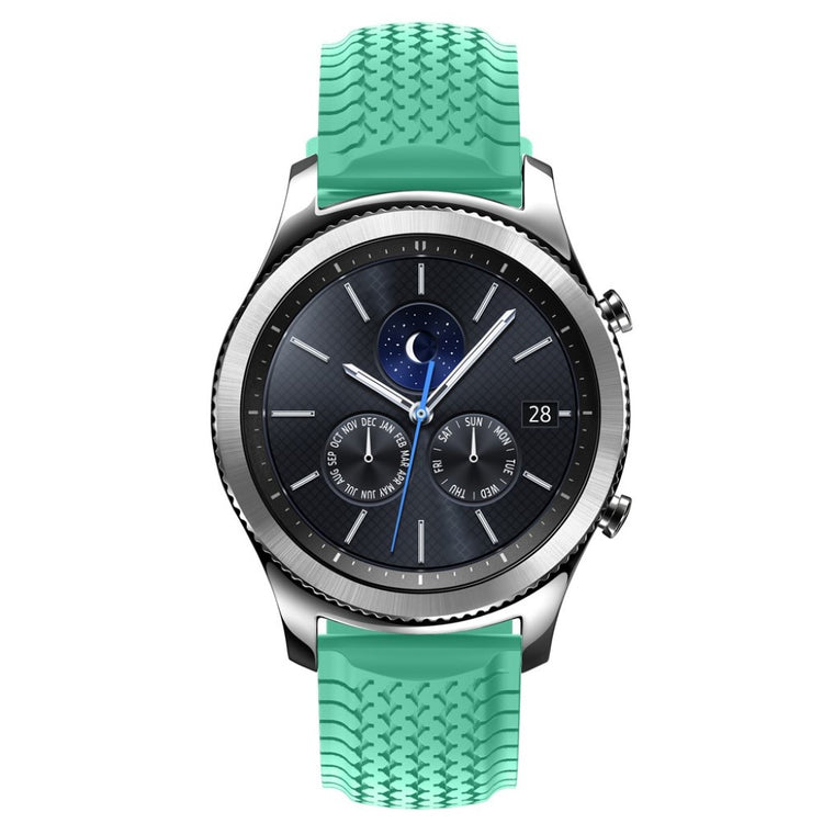 Meget elegant Samsung Gear S3 Silikone Rem - Blå#serie_3