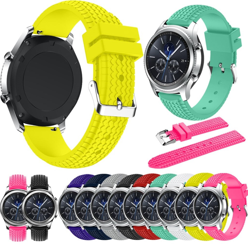 Meget elegant Samsung Gear S3 Silikone Rem - Blå#serie_3