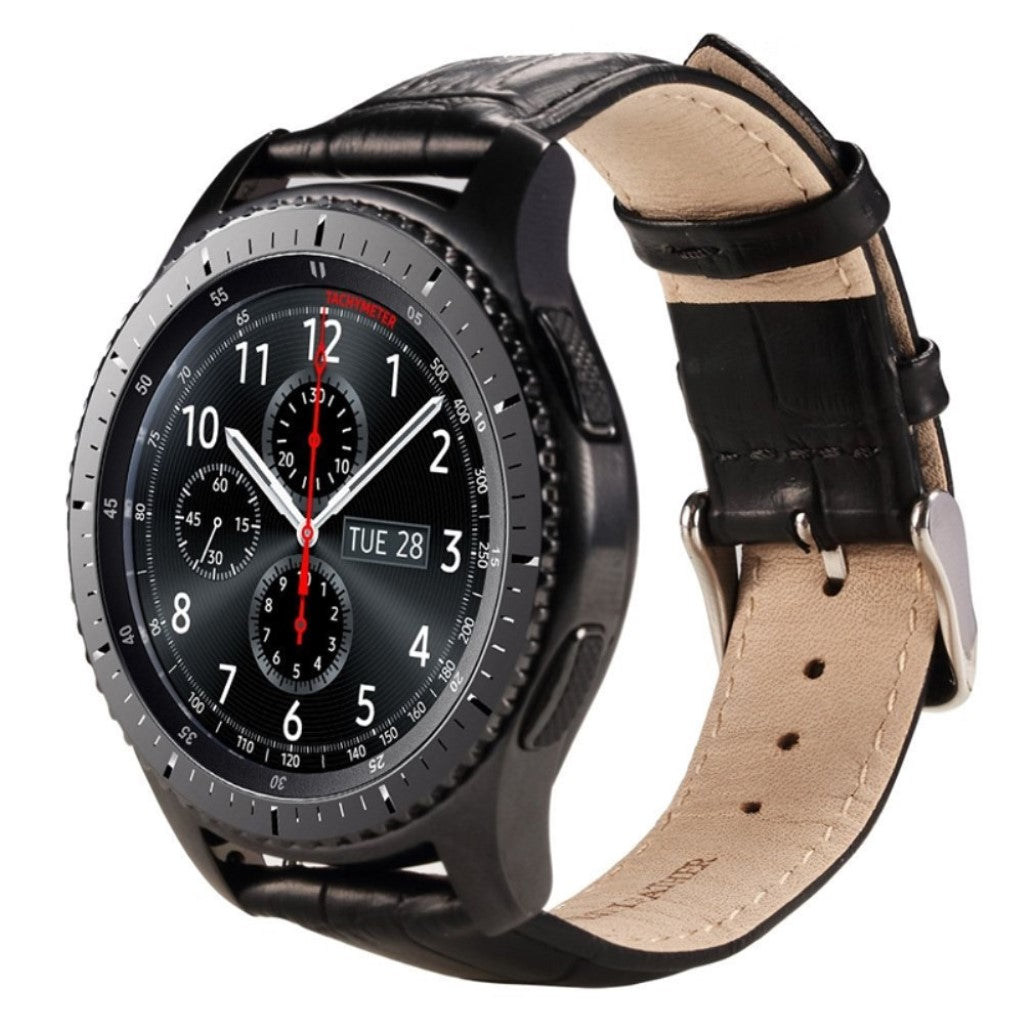 Meget sejt Samsung Gear S3 Kunstlæder Rem - Sort#serie_2