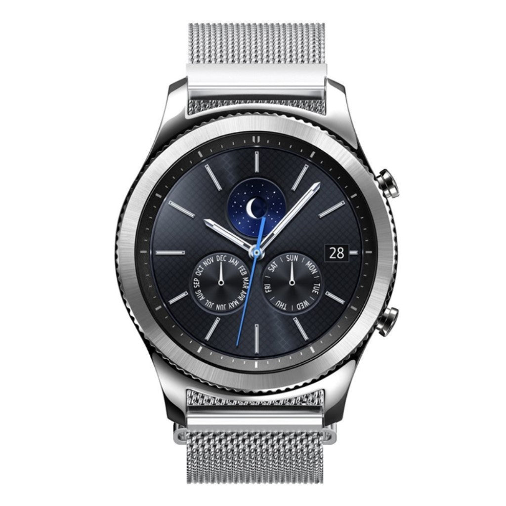 Tidsløst Samsung Gear S3 Metal Rem - Sølv#serie_3