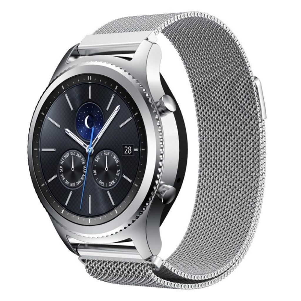 Tidsløst Samsung Gear S3 Metal Rem - Sølv#serie_3