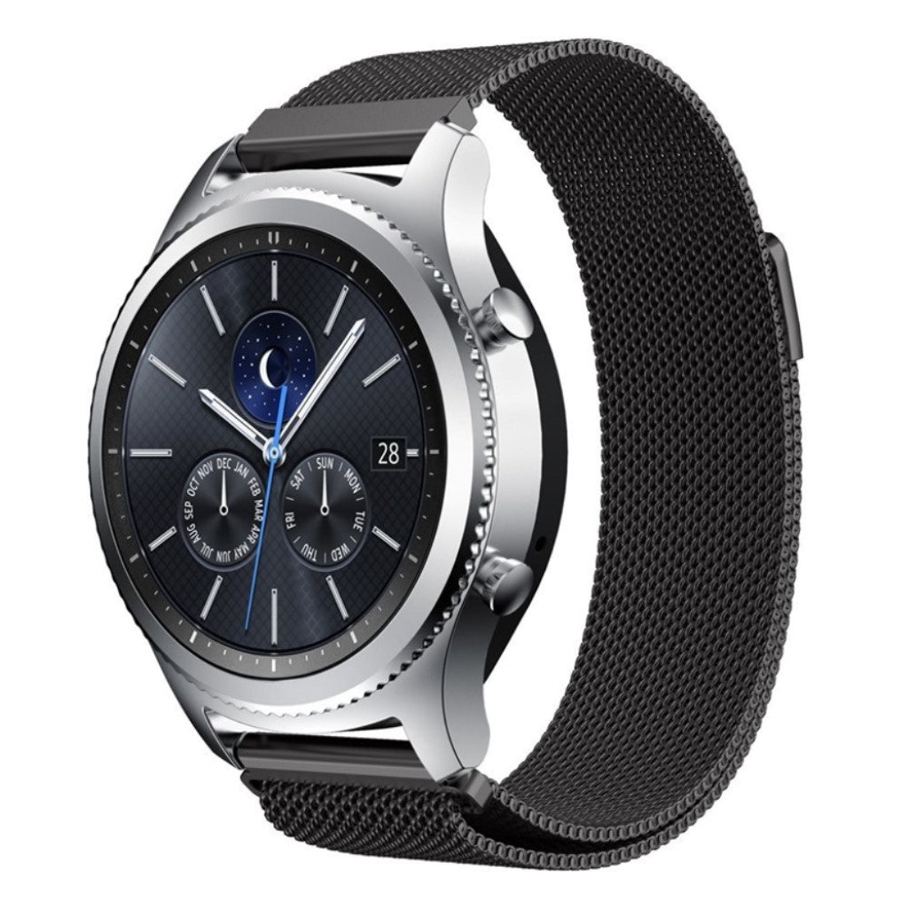 Tidsløst Samsung Gear S3 Metal Rem - Sort#serie_5