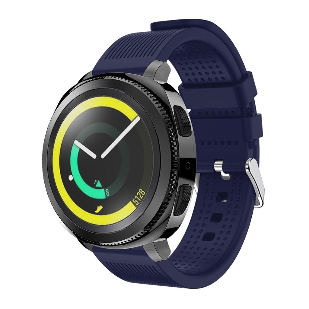 Meget smuk Samsung Gear Sport Silikone Rem - Blå#serie_1