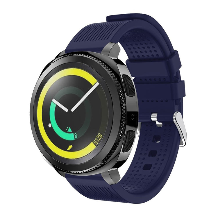 Meget smuk Samsung Gear Sport Silikone Rem - Blå#serie_1