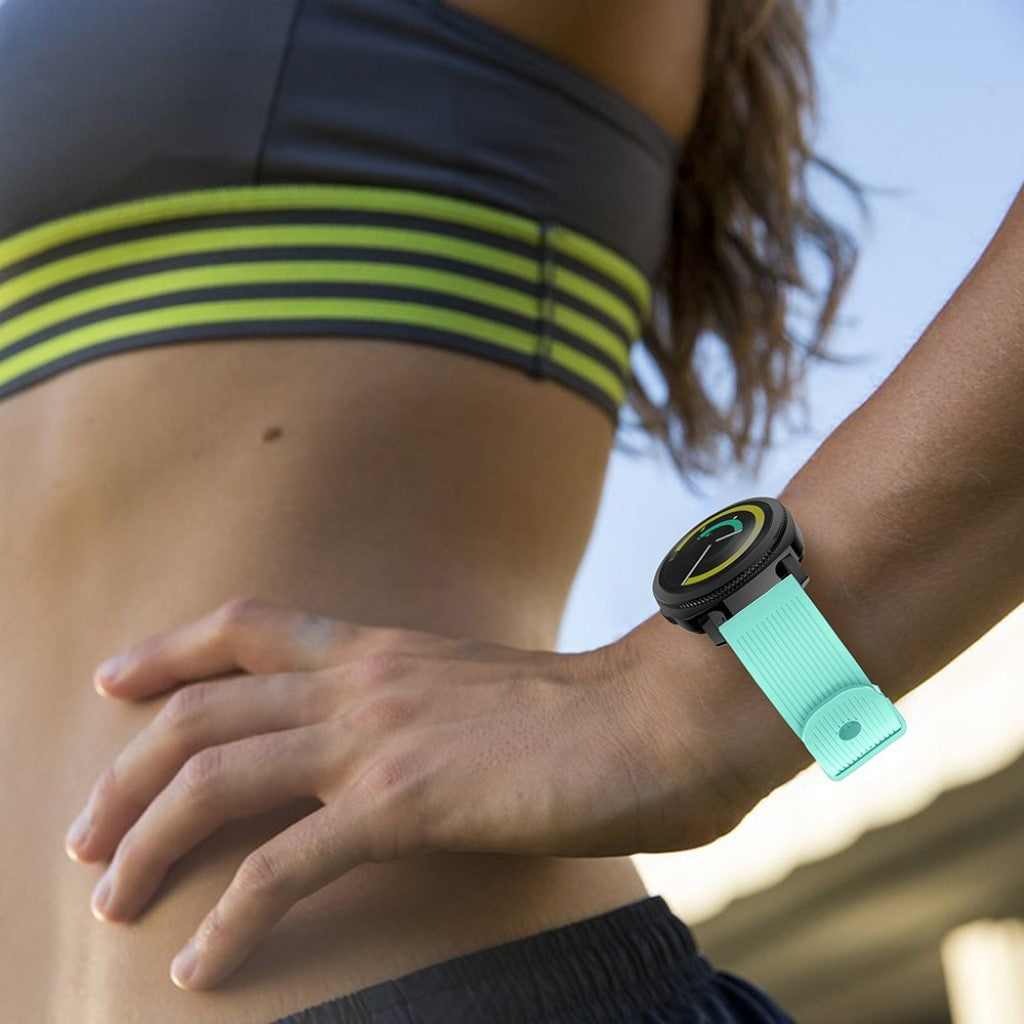 Meget smuk Samsung Gear Sport Silikone Rem - Grøn#serie_3