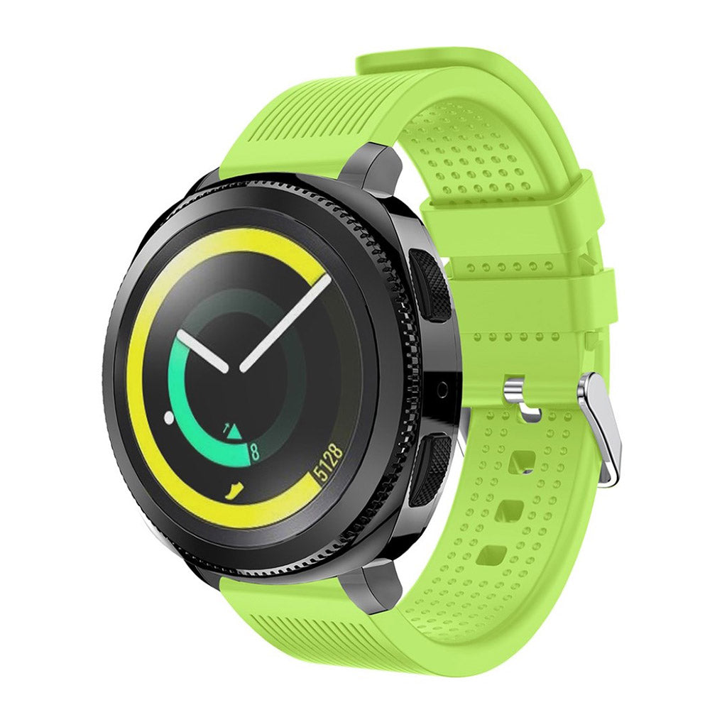 Meget smuk Samsung Gear Sport Silikone Rem - Grøn#serie_4