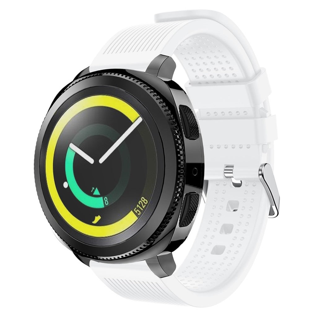 Meget smuk Samsung Gear Sport Silikone Rem - Hvid#serie_5