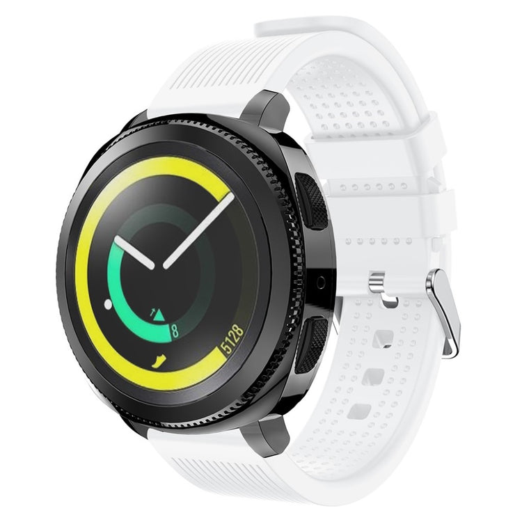 Meget smuk Samsung Gear Sport Silikone Rem - Hvid#serie_5