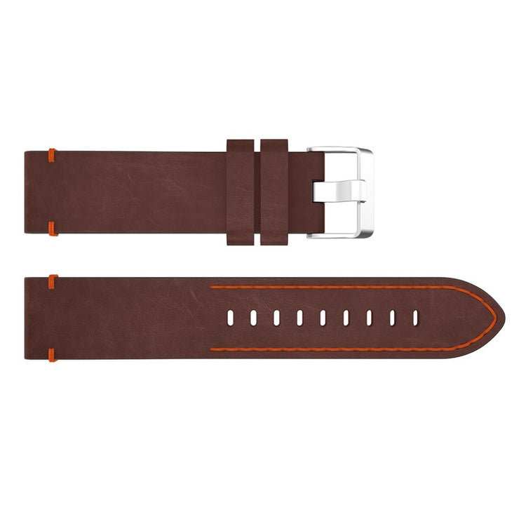 Fortrinligt Samsung Gear Sport Ægte læder Rem - Orange#serie_2
