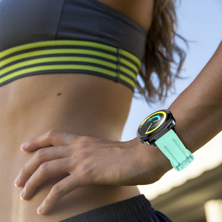 Helt vildt flot Samsung Gear Sport Silikone Rem - Grøn#serie_2