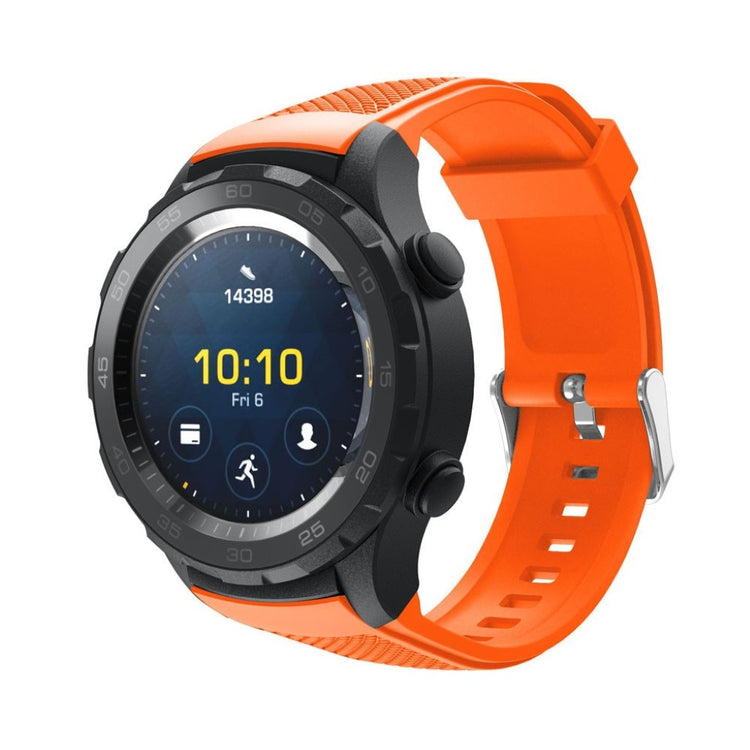 Meget nydelig Huawei Watch 2 Silikone Rem - Orange#serie_1