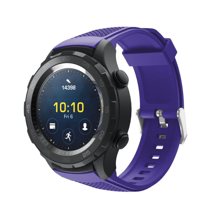 Meget nydelig Huawei Watch 2 Silikone Rem - Lilla#serie_3