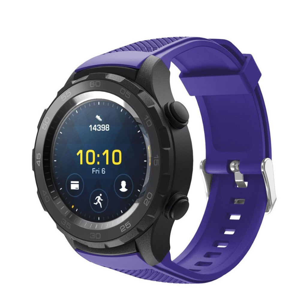 Meget nydelig Huawei Watch 2 Silikone Rem - Lilla#serie_3