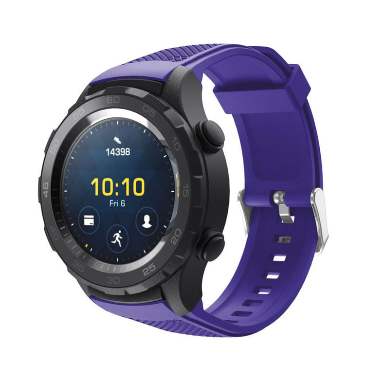 Meget nydelig Huawei Watch 2 Silikone Rem - Lilla#serie_3