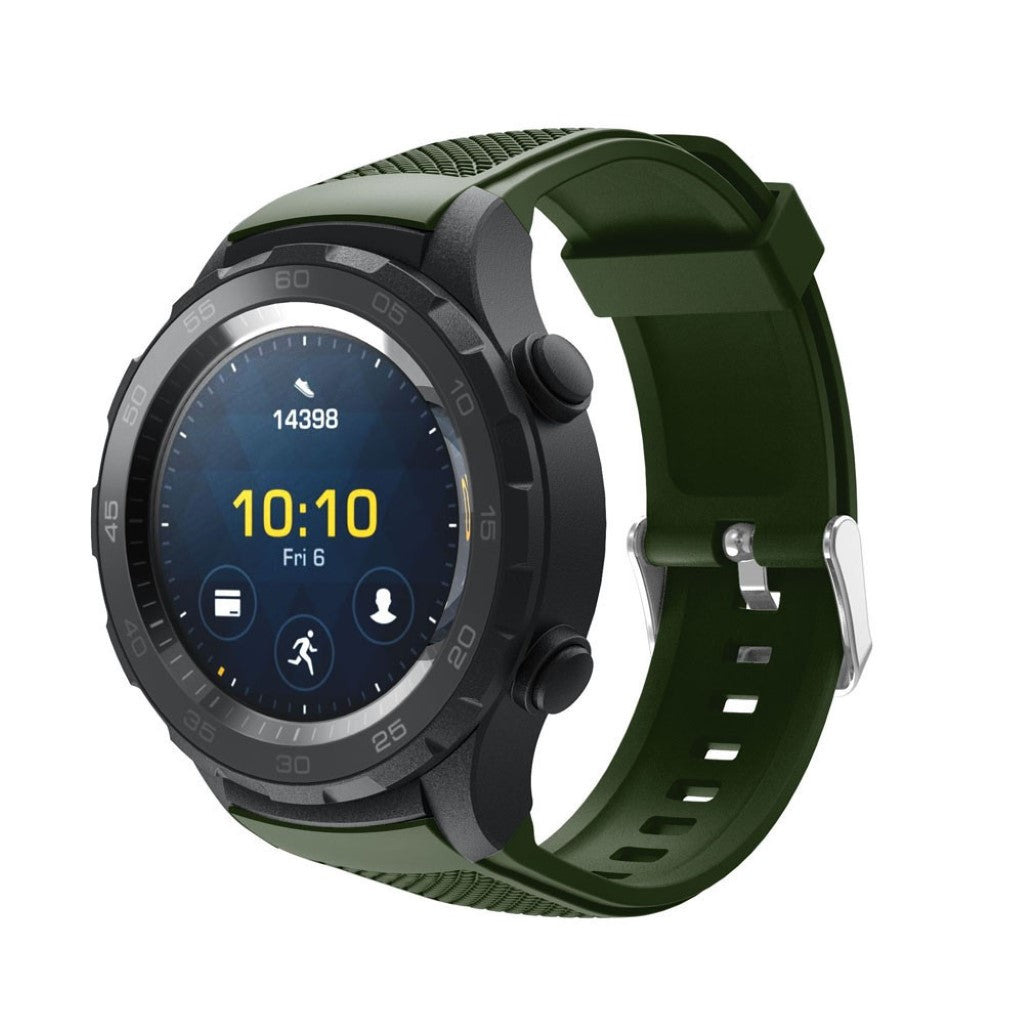 Meget nydelig Huawei Watch 2 Silikone Rem - Grøn#serie_6