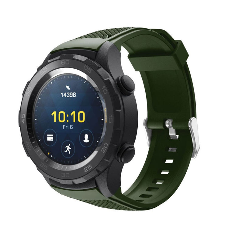 Meget nydelig Huawei Watch 2 Silikone Rem - Grøn#serie_6