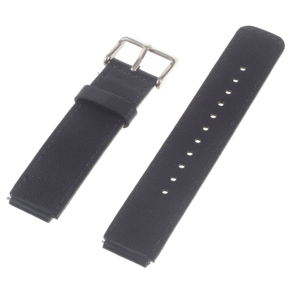 Meget hårdfør Huawei TalkBand B3 Ægte læder Rem - Blå#serie_1