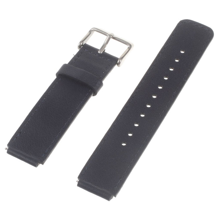 Meget hårdfør Huawei TalkBand B3 Ægte læder Rem - Blå#serie_1
