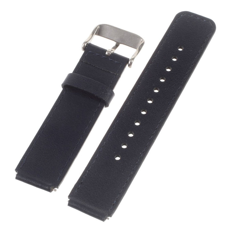 Meget hårdfør Huawei TalkBand B3 Ægte læder Rem - Blå#serie_1