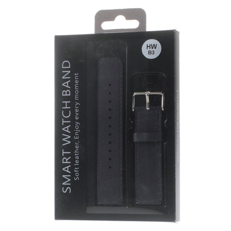 Meget hårdfør Huawei TalkBand B3 Ægte læder Rem - Blå#serie_1