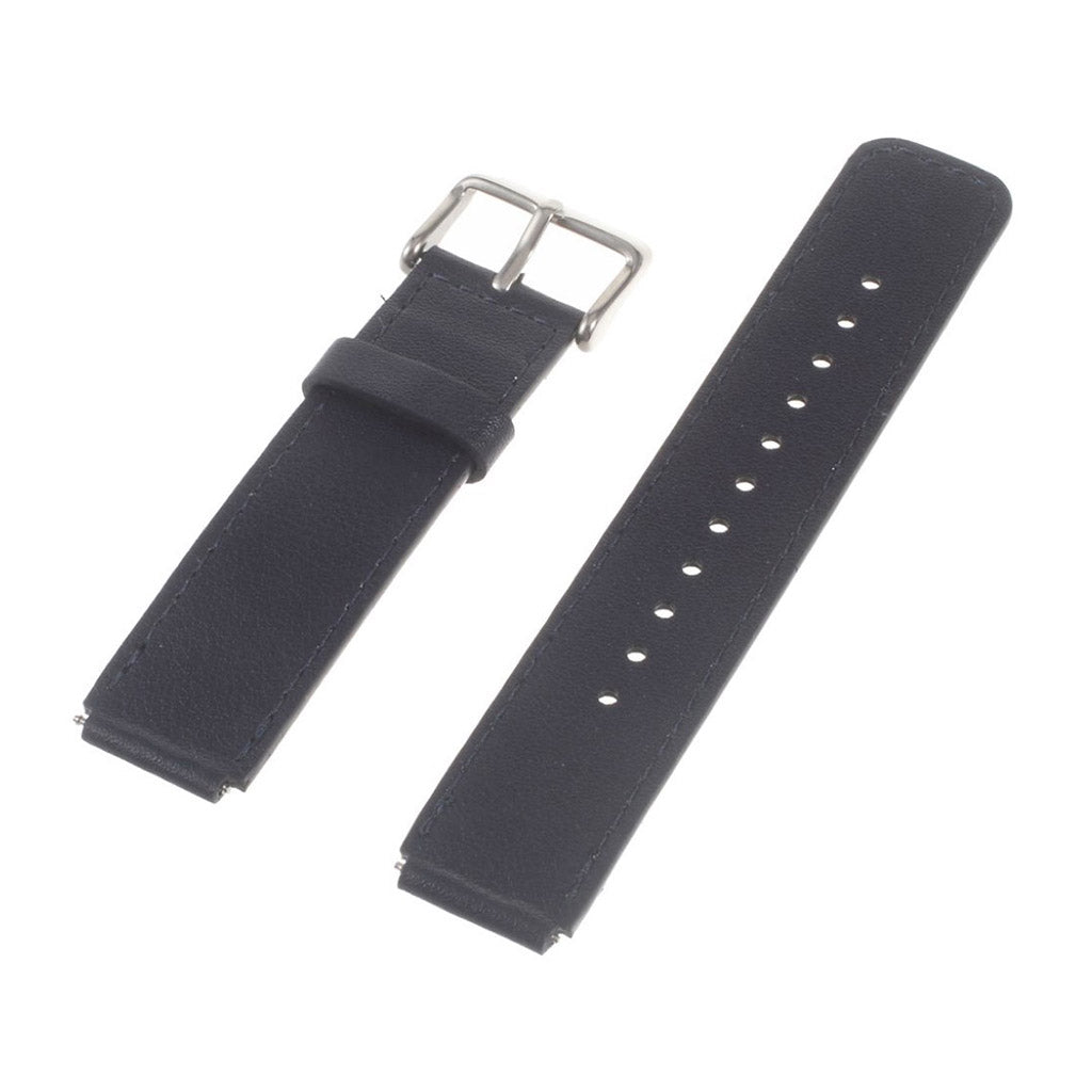 Meget hårdfør Huawei TalkBand B3 Ægte læder Rem - Blå#serie_1