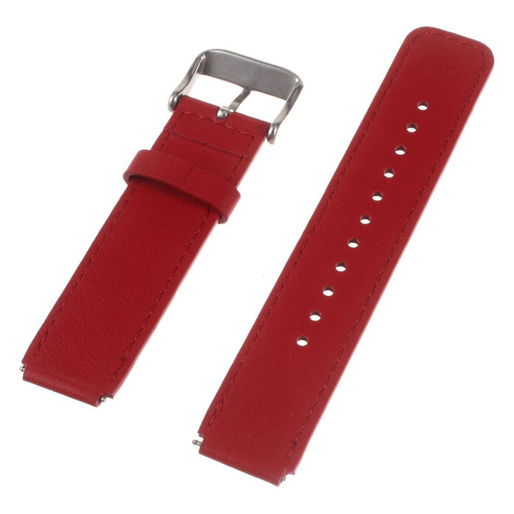 Meget hårdfør Huawei TalkBand B3 Ægte læder Rem - Rød#serie_2