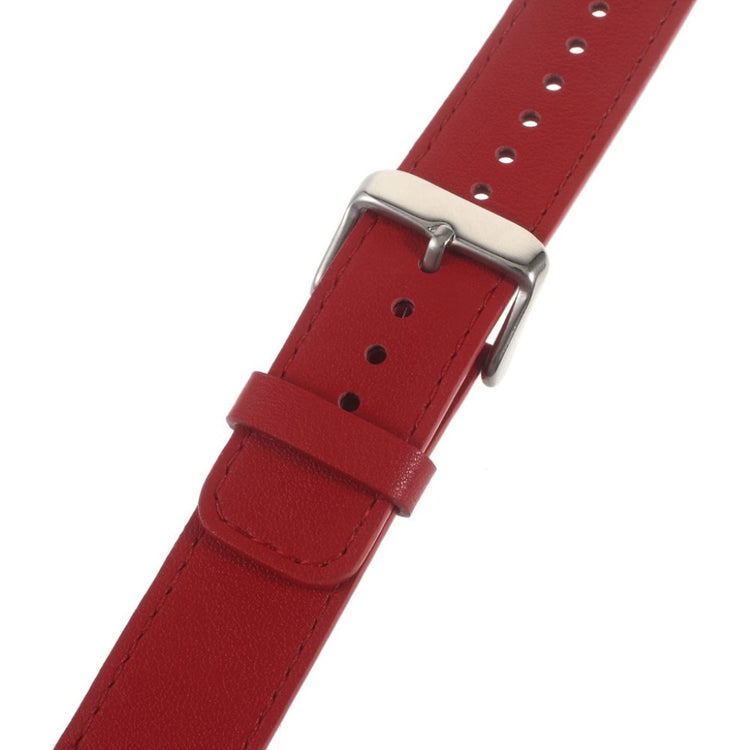 Meget hårdfør Huawei TalkBand B3 Ægte læder Rem - Rød#serie_2