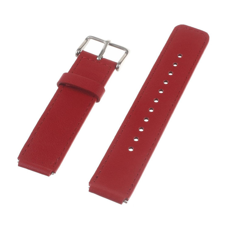 Meget hårdfør Huawei TalkBand B3 Ægte læder Rem - Rød#serie_2