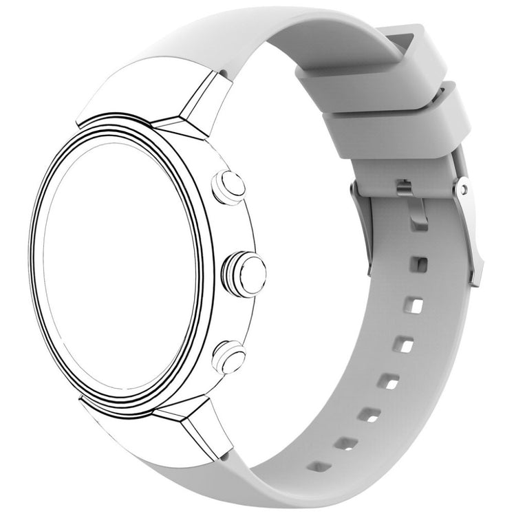 Helt vildt slidstærk ASUS ZenWatch 3 Silikone Rem - Hvid#serie_7