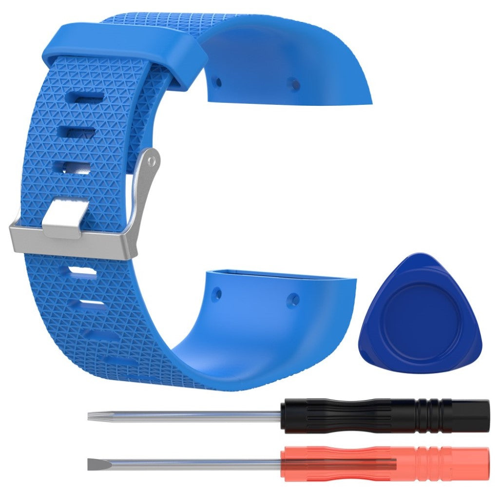 Rigtigt fantastisk Fitbit Surge Metal og Plastik Rem - Blå#serie_1