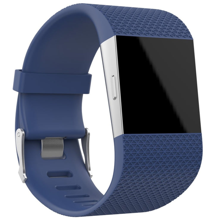 Rigtigt fantastisk Fitbit Surge Metal og Plastik Rem - Blå#serie_3