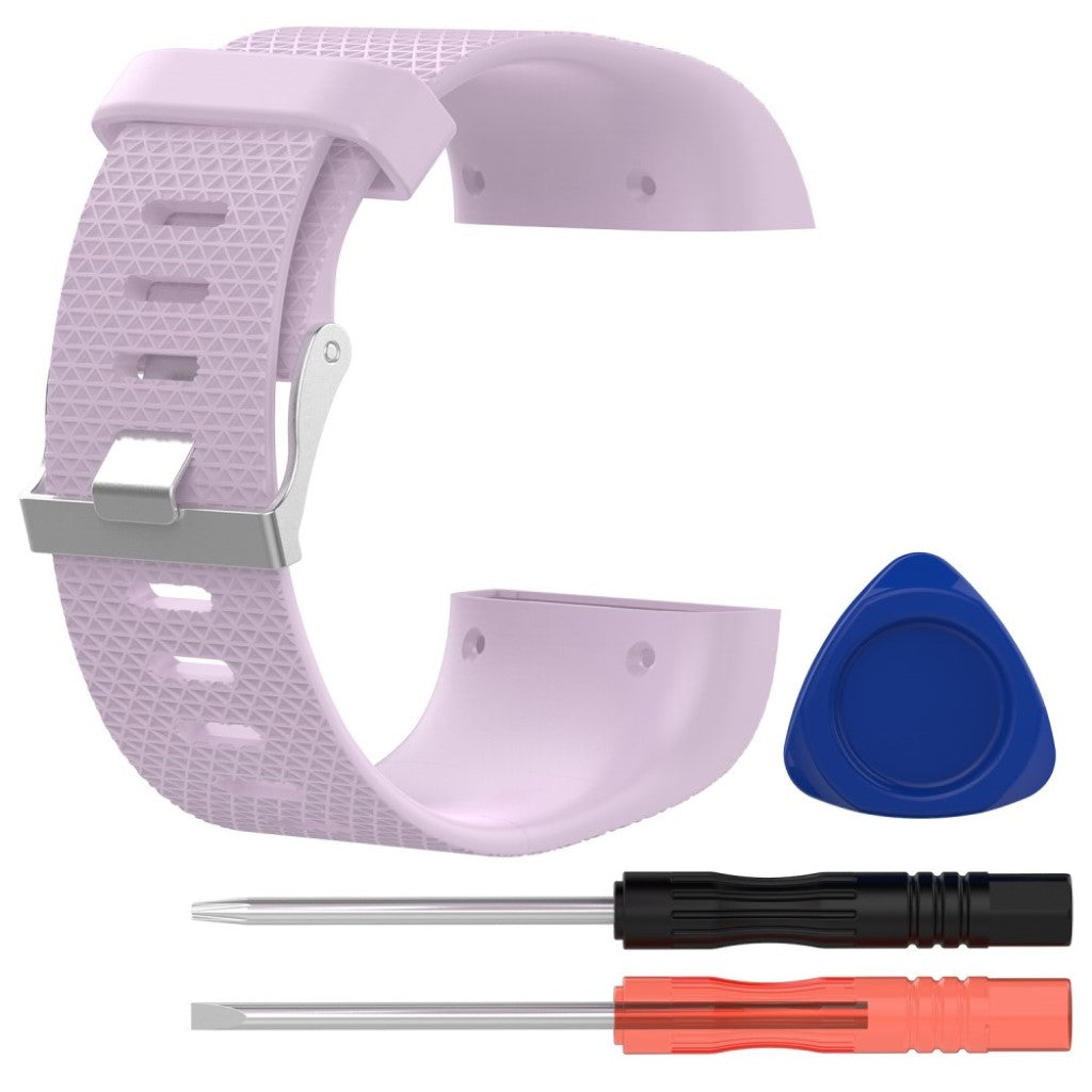 Rigtigt fantastisk Fitbit Surge Metal og Plastik Rem - Lilla#serie_4