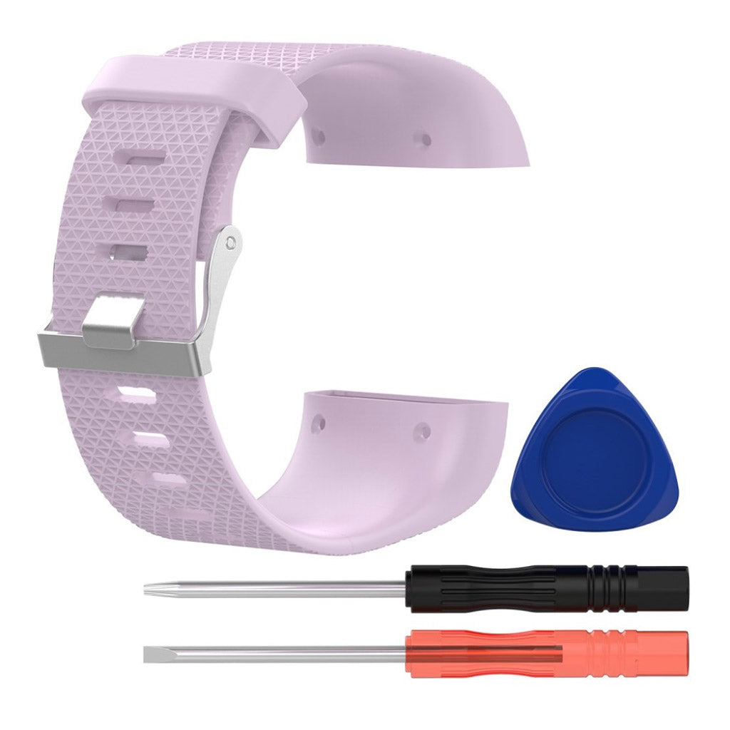 Rigtigt fantastisk Fitbit Surge Metal og Plastik Rem - Lilla#serie_4
