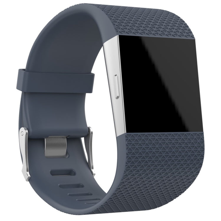 Rigtigt fantastisk Fitbit Surge Metal og Plastik Rem - Sølv#serie_5