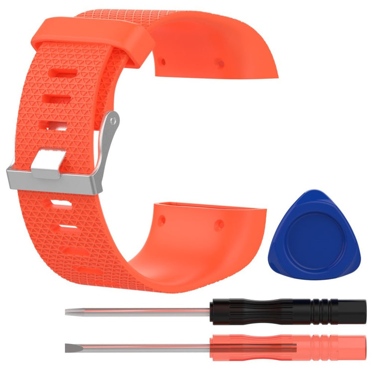 Rigtigt fantastisk Fitbit Surge Metal og Plastik Rem - Rød#serie_7