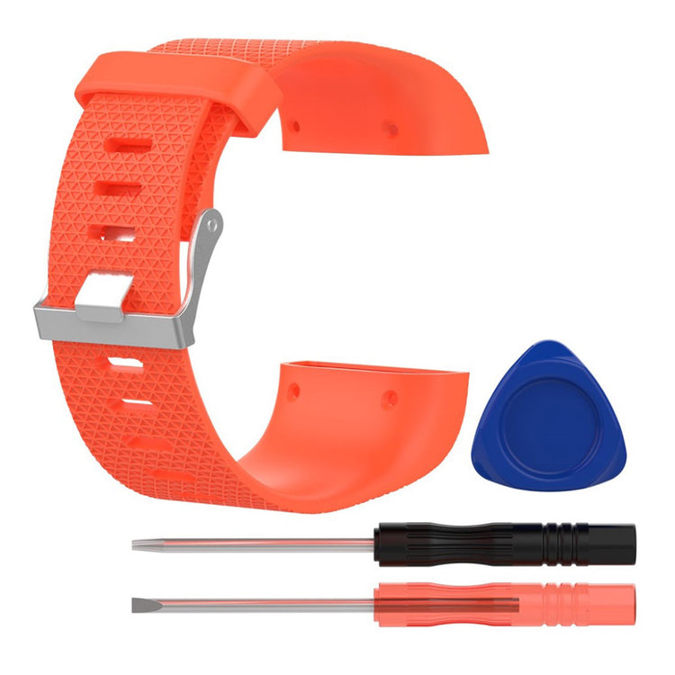 Rigtigt fantastisk Fitbit Surge Metal og Plastik Rem - Rød#serie_7