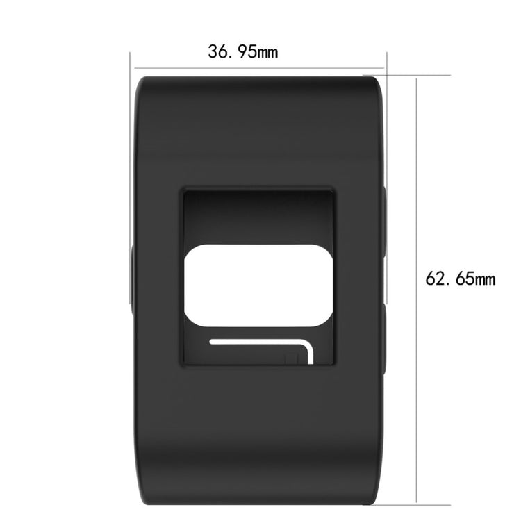Fint Fitbit Surge Silikone Cover - Sort#serie_2