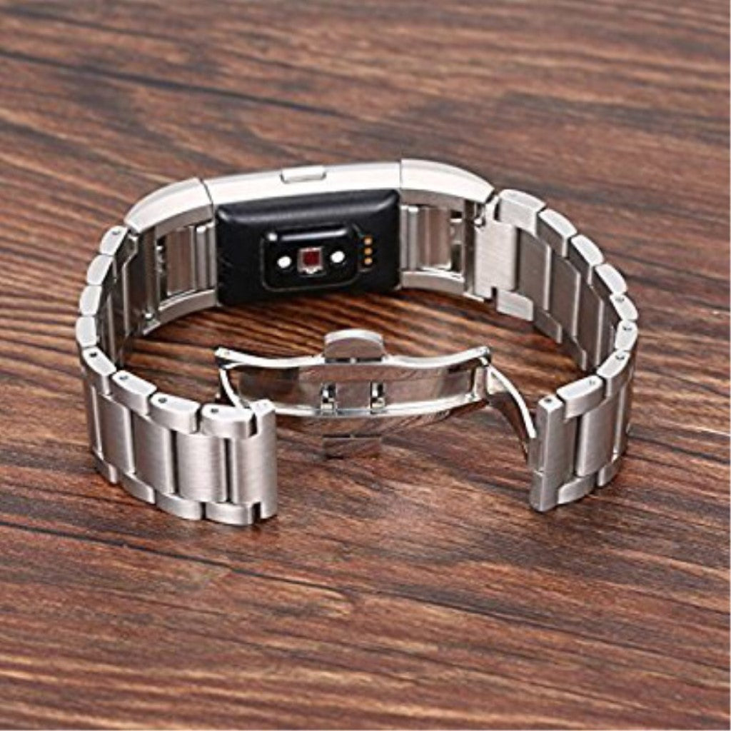 Meget pænt Fitbit Charge 2 Metal Rem - Sølv#serie_2