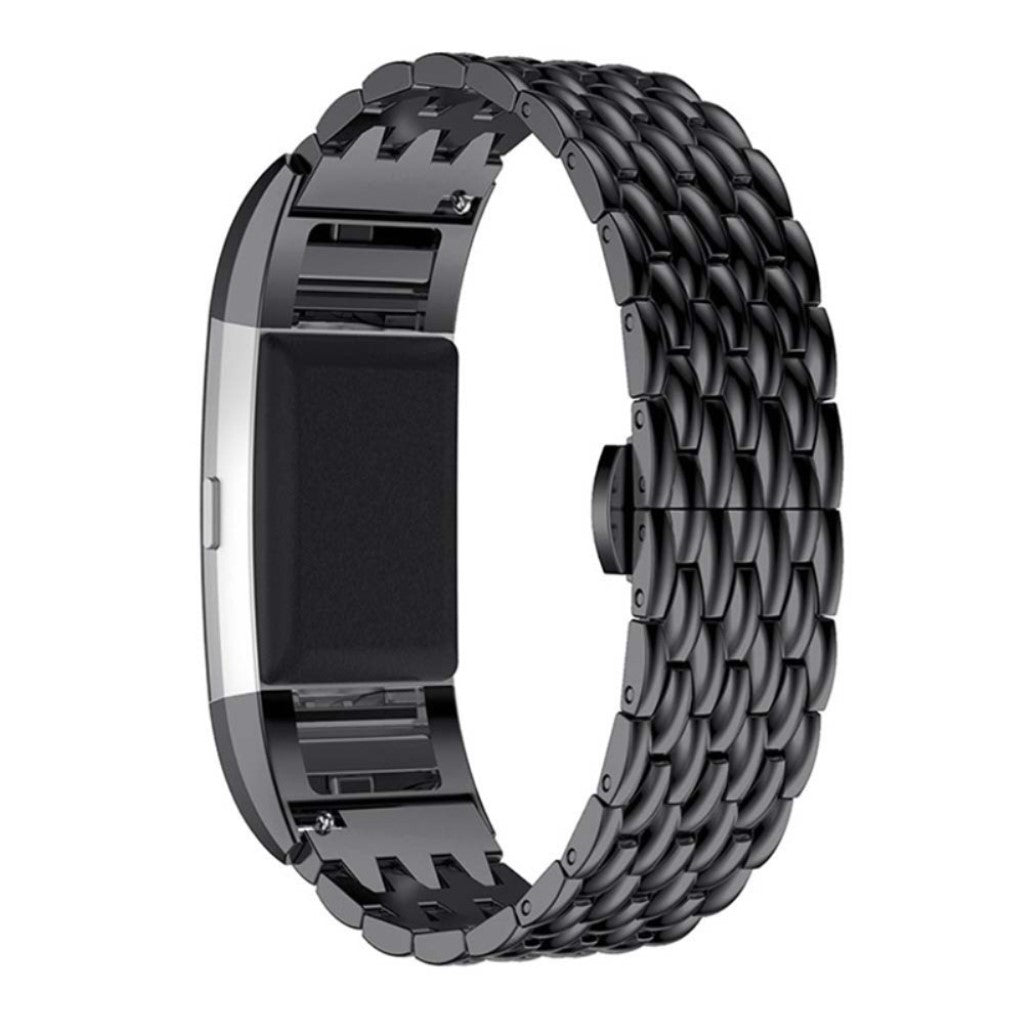 Rigtigt pænt Fitbit Charge 2 Metal Rem - Sort#serie_4