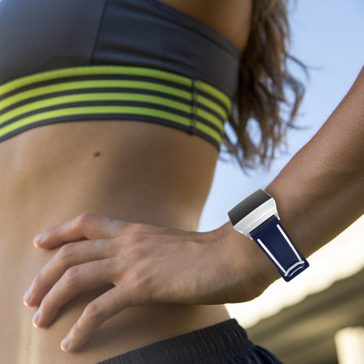Rigtigt hårdfør Fitbit Ionic Silikone Rem - Flerfarvet#serie_1