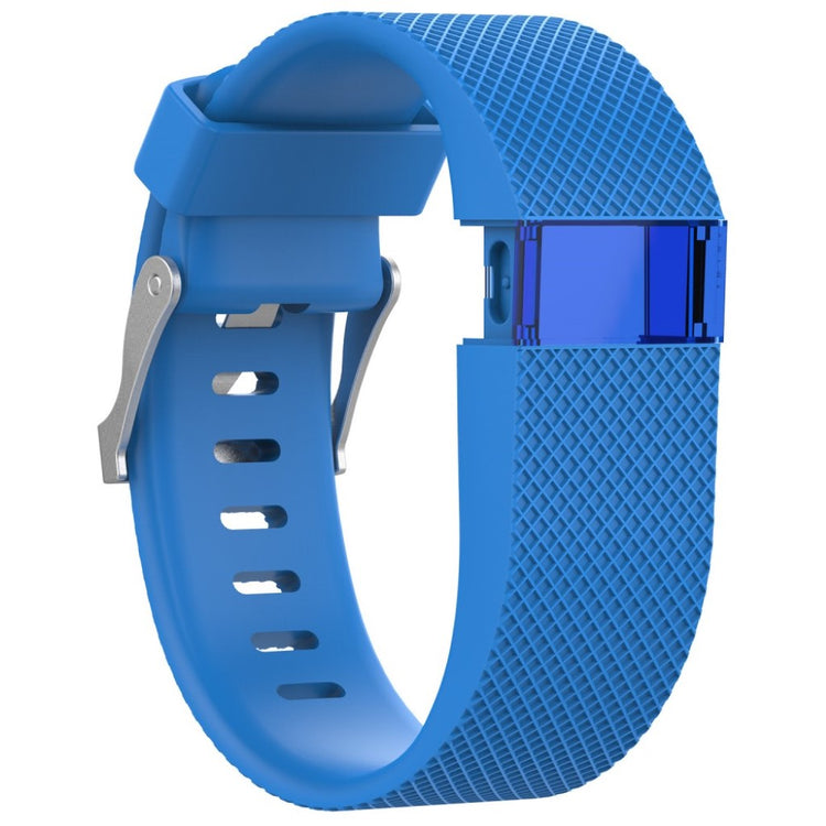 Vildt fantastisk Fitbit Charge HR Silikone Rem - Størrelse: L - Blå#serie_10