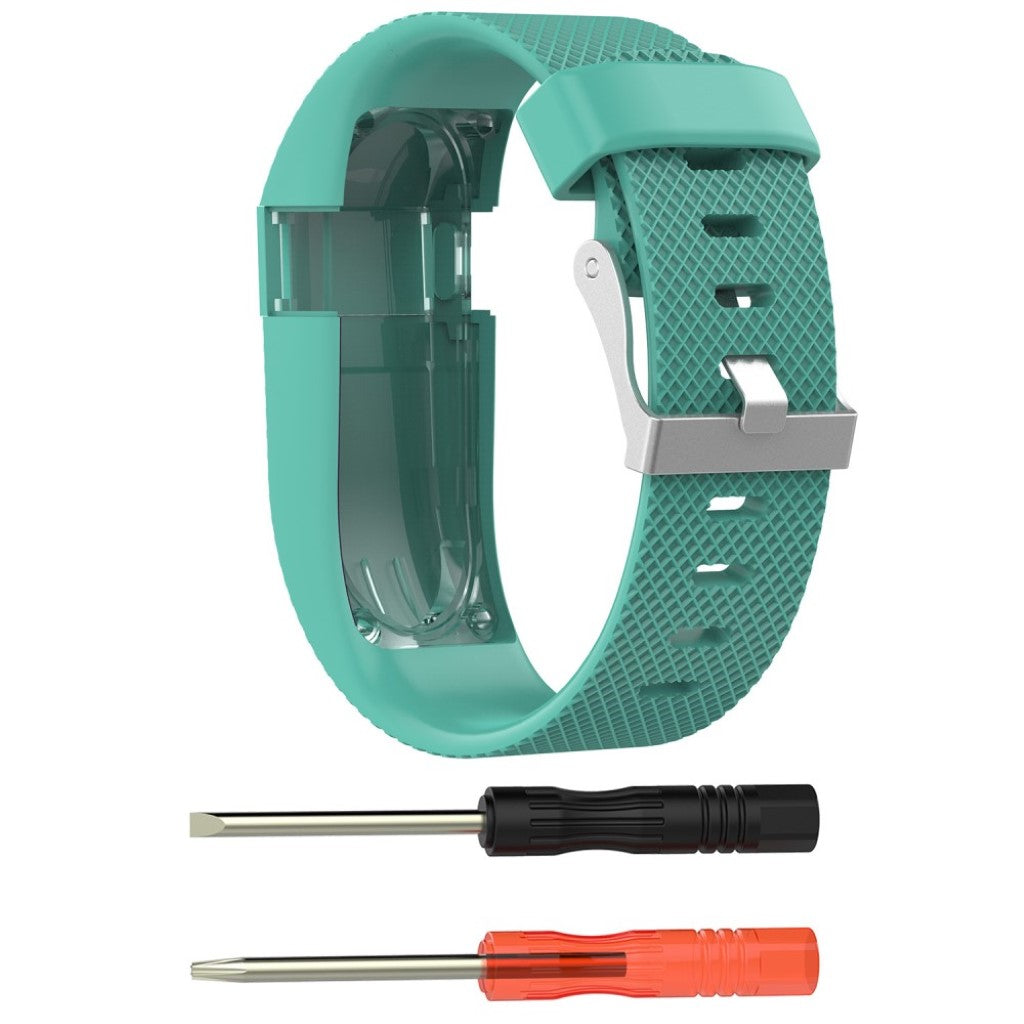 Vildt fantastisk Fitbit Charge HR Silikone Rem - Størrelse: L - Grøn#serie_11