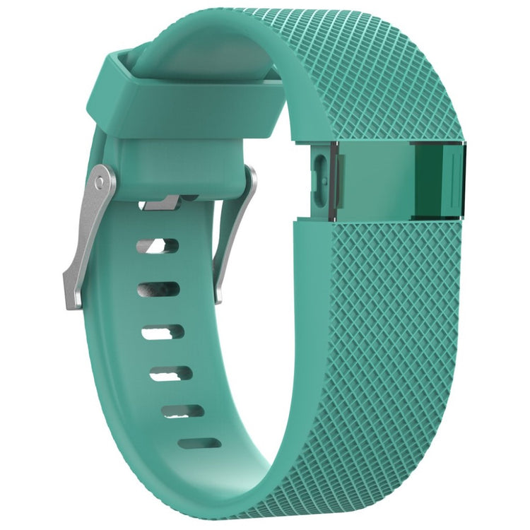 Vildt fantastisk Fitbit Charge HR Silikone Rem - Størrelse: L - Grøn#serie_11