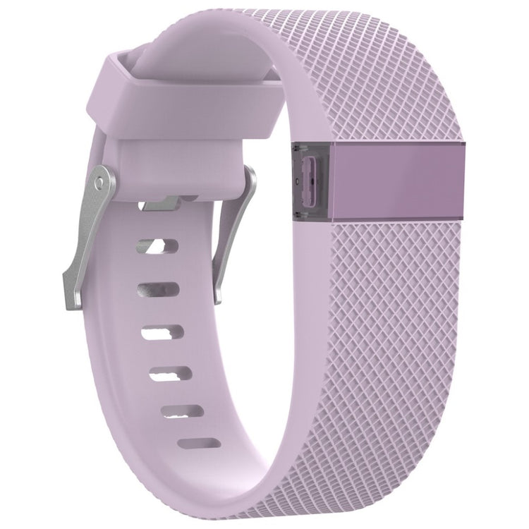 Vildt fantastisk Fitbit Charge HR Silikone Rem - Størrelse: L - Lilla#serie_3