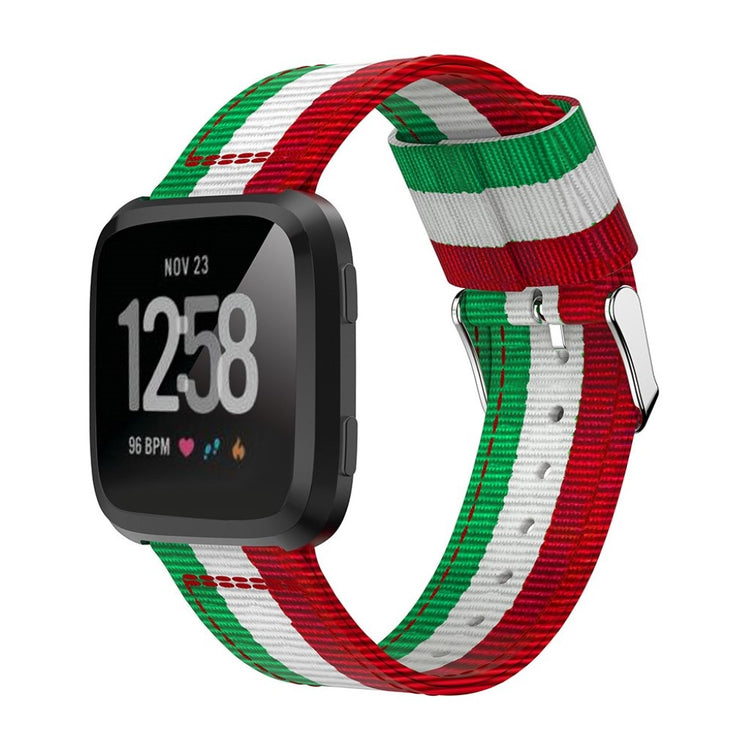 Nydelig Fitbit Versa Nylon Rem - Flerfarvet#serie_2