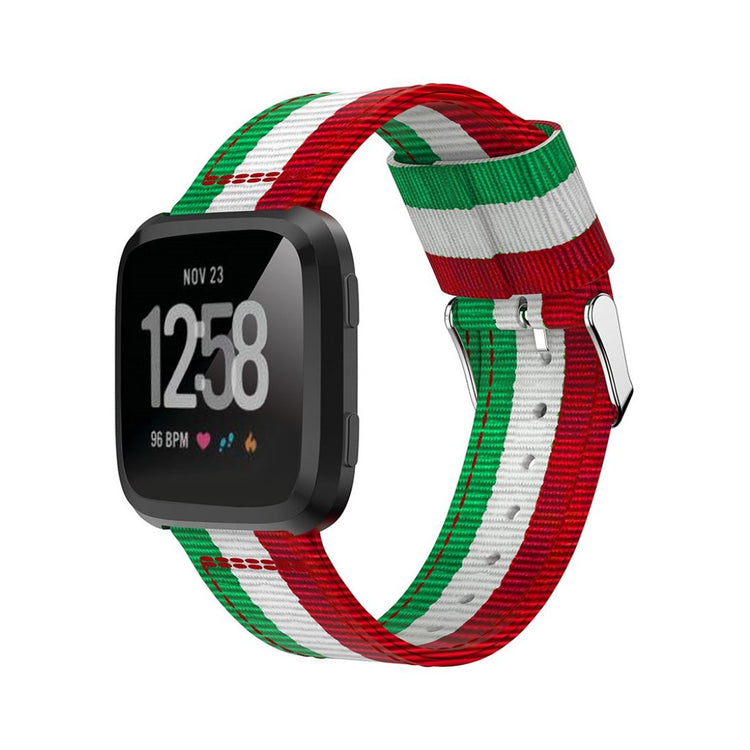 Nydelig Fitbit Versa Nylon Rem - Flerfarvet#serie_2